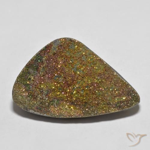 24.00ct Natürlicher Mehrfarbig Regenbogenpyrit, Fantasie, Lichtundurchlässig