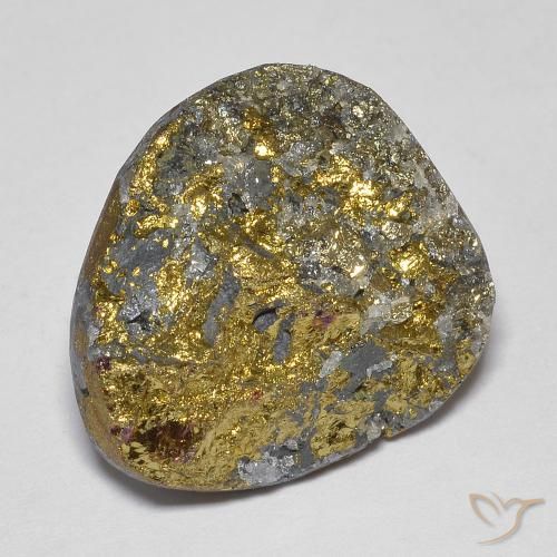 18.38ct Natürlicher Mehrfarbig Regenbogenpyrit, Fantasie, Lichtundurchlässig