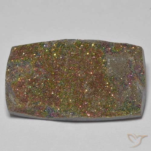 27.21ct Natürlicher Mehrfarbig Regenbogenpyrit, Baguette, Lichtundurchlässig