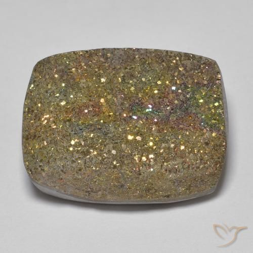 19.99ct Natürlicher Mehrfarbig Regenbogenpyrit, Baguette, Lichtundurchlässig