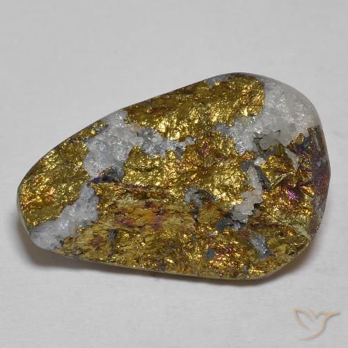 11.14ct Natürlicher Mehrfarbig Regenbogenpyrit, Fantasie, Lichtundurchlässig