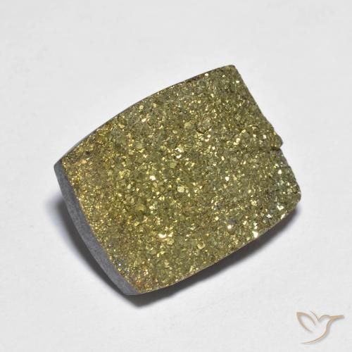 12.20ct Natürlicher Mehrfarbig Regenbogenpyrit, Baguette, Lichtundurchlässig