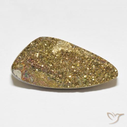 16.56ct Natürlicher Mehrfarbig Regenbogenpyrit, Fantasie, Lichtundurchlässig