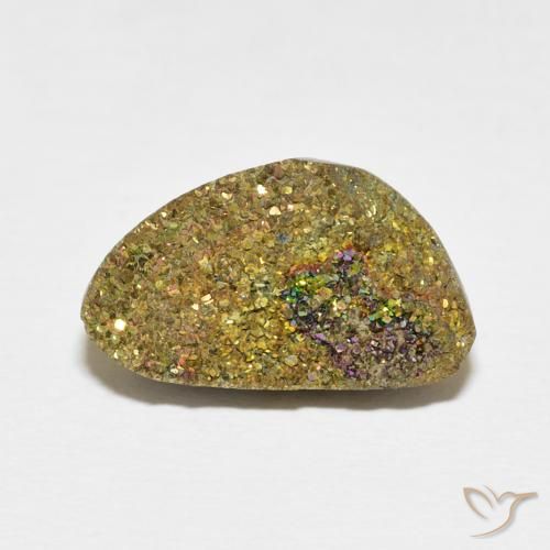8.38ct Natürlicher Mehrfarbig Regenbogenpyrit, Fantasie, Lichtundurchlässig