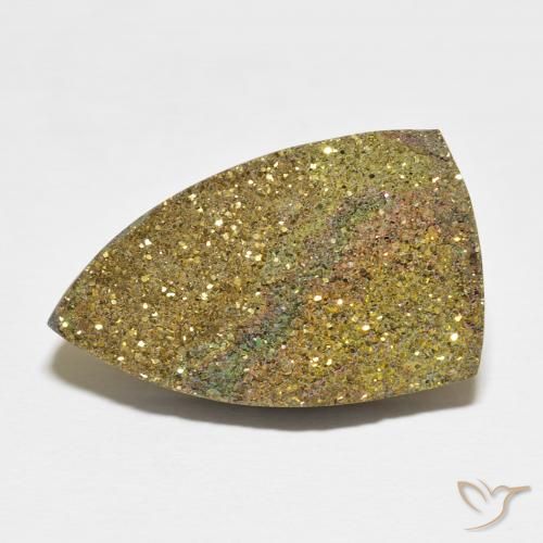 22.45ct Natürlicher Mehrfarbig Regenbogenpyrit, Fantasie, Lichtundurchlässig