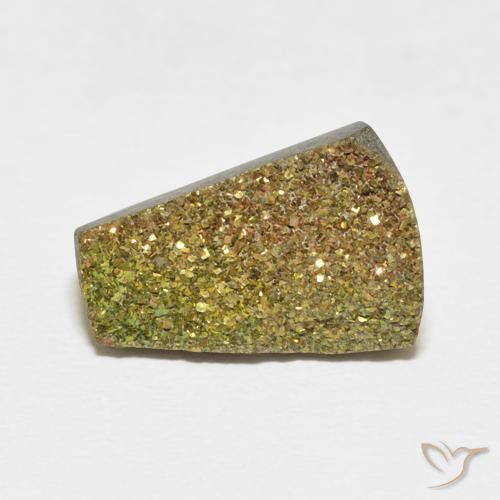 5.33ct Natürlicher Mehrfarbig Regenbogenpyrit, Fantasie, Lichtundurchlässig