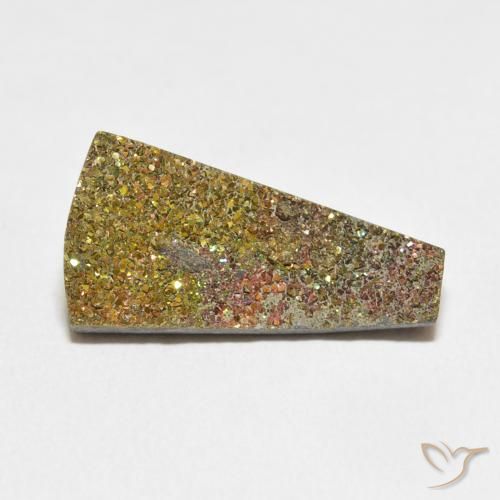 7.74ct Natürlicher Mehrfarbig Regenbogenpyrit, Fantasie, Lichtundurchlässig