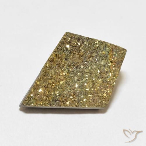 6.51ct Natürlicher Mehrfarbig Regenbogenpyrit, Fantasie, Lichtundurchlässig