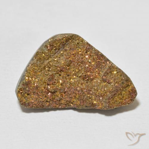 11.55ct Natürlicher Mehrfarbig Regenbogenpyrit, Fantasie, Lichtundurchlässig