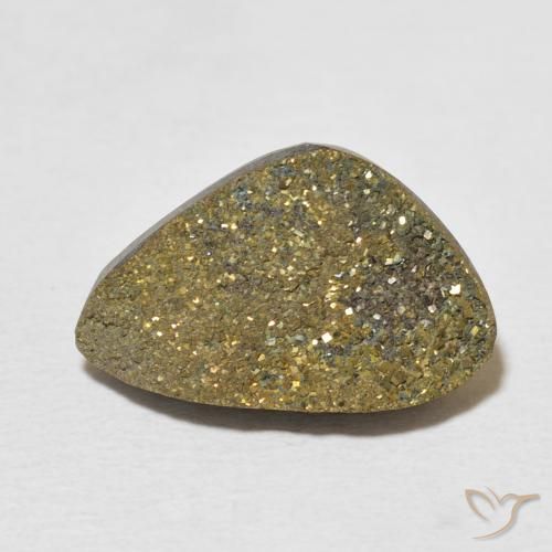 7.58ct Natürlicher Mehrfarbig Regenbogenpyrit, Fantasie, Lichtundurchlässig