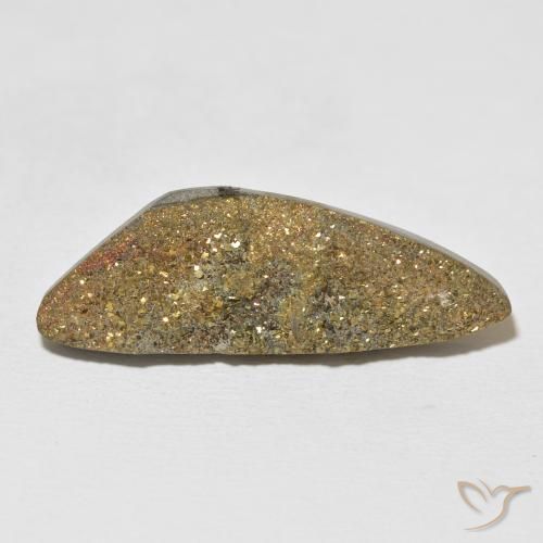 20.49ct Natürlicher Mehrfarbig Regenbogenpyrit, Fantasie, Lichtundurchlässig