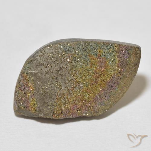 23.02ct Natürlicher Mehrfarbig Regenbogenpyrit, Fantasie, Lichtundurchlässig