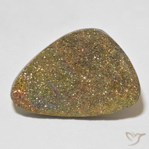 24.80ct Natürlicher Mehrfarbig Regenbogenpyrit, Fantasie, Lichtundurchlässig