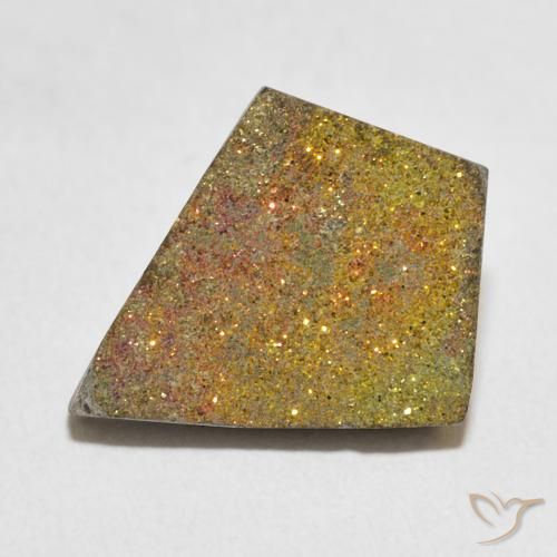 5.04ct Natürlicher Mehrfarbig Regenbogenpyrit, Fantasie, Lichtundurchlässig