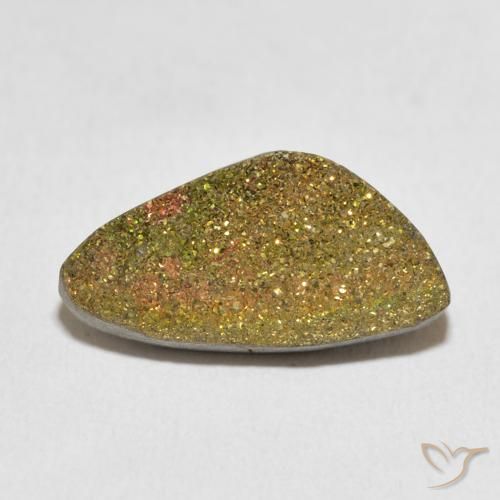 7.15ct Natürlicher Mehrfarbig Regenbogenpyrit, Fantasie, Lichtundurchlässig
