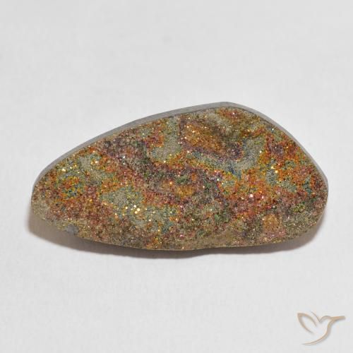21.38ct Natürlicher Mehrfarbig Regenbogenpyrit, Fantasie, Lichtundurchlässig