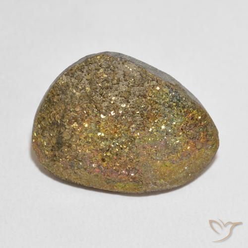 17.03ct Natürlicher Mehrfarbig Regenbogenpyrit, Fantasie, Lichtundurchlässig