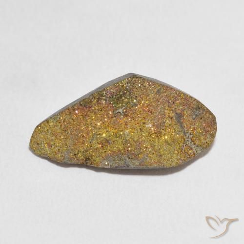 7.49ct Natürlicher Mehrfarbig Regenbogenpyrit, Fantasie, Lichtundurchlässig