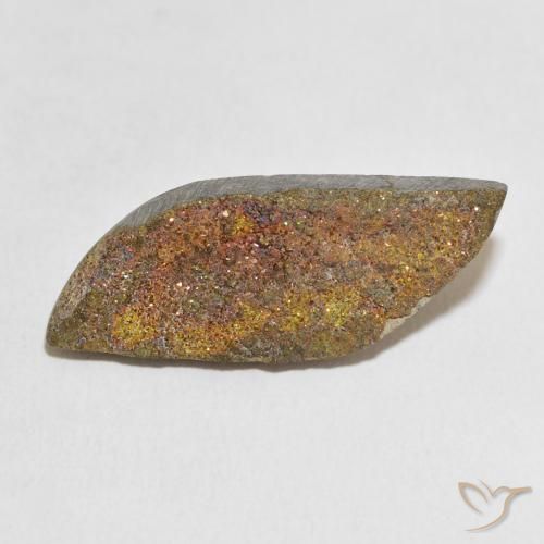 13.53ct Natürlicher Mehrfarbig Regenbogenpyrit, Fantasie, Lichtundurchlässig