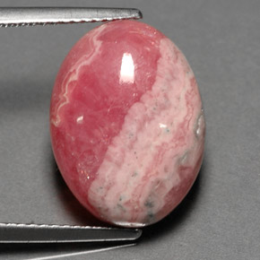 12,06 ctw natürlicher mehrfarbiger Rhodochrosit, Oval Schliff, Lichtundurchlässig