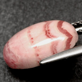 4,68 ctw natürlicher mehrfarbiger Rhodochrosit, Oval Schliff, Lichtundurchlässig