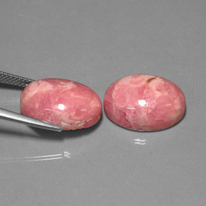  ct natürliche mehrfarbiger Rhodochrosit-Edelsteine, Oval Schliff, Lichtundurchlässig