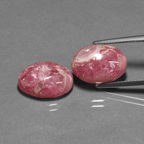  ct natürliche mehrfarbiger Rhodochrosit-Edelsteine, Oval Schliff, Lichtundurchlässig