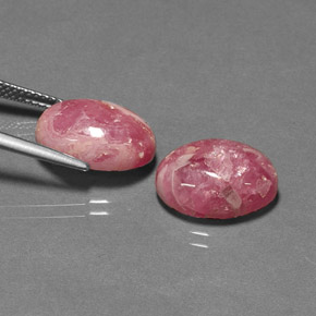  ct natürliche mehrfarbiger Rhodochrosit-Edelsteine, Oval Schliff, Lichtundurchlässig