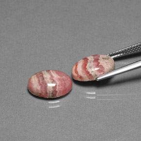  ct natürliche Mehrfarbig Rhodochrosit-Edelsteine, Oval Schliff, Lichtundurchlässig