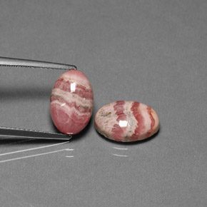  ct natürliche Mehrfarbig Rhodochrosit-Edelsteine, Oval Schliff, Lichtundurchlässig