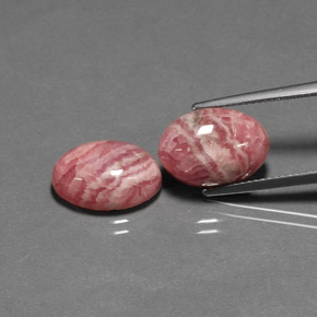  ct natürliche mehrfarbiger Rhodochrosit-Edelsteine, Oval Schliff, Lichtundurchlässig