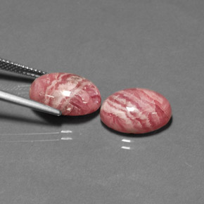 ct natürliche mehrfarbiger Rhodochrosit-Edelsteine, Oval Schliff, Lichtundurchlässig