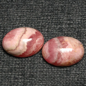  ct natürliche Mehrfarbig Rhodochrosit-Edelsteine, Oval Schliff, Lichtundurchlässig