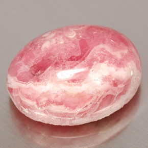 9,17 ctw natürlicher Mehrfarbig Rhodochrosit, Oval Schliff, Lichtundurchlässig