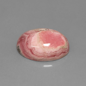 7,08 ctw natürlicher mehrfarbiger Rhodochrosit, Oval Schliff, Lichtundurchlässig