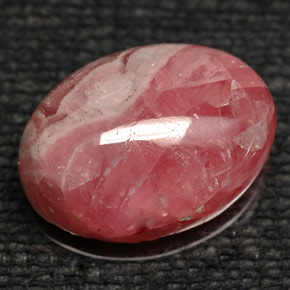 8,43 ctw natürlicher mehrfarbiger Rhodochrosit, Oval Schliff, Lichtundurchlässig