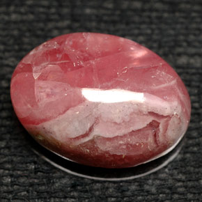 8,43 ctw natürlicher mehrfarbiger Rhodochrosit, Oval Schliff, Lichtundurchlässig