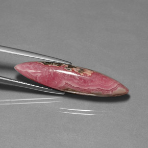26,04 ctw natürlicher mehrfarbiger Rhodochrosit, Marquise, Lichtundurchlässig