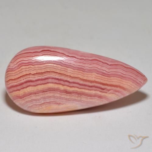 9,17 ctw natürlicher Mehrfarbig Rhodochrosit, Birnenform, Lichtundurchlässig