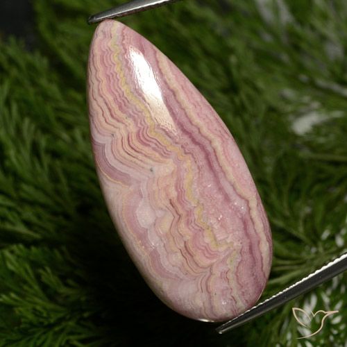 29.29ct Natürlicher Mehrfarbig Rhodochrosit, Birnenform, Lichtundurchlässig