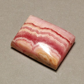 16,08 ctw natürlicher rosafarbener Rhodochrosit, Baguette, Lichtundurchlässig