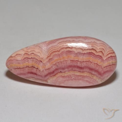 29.20ct Natürlicher Mehrfarbig Rhodochrosit, Birnenform, Lichtundurchlässig