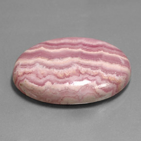 35,26 ctw natürlicher mehrfarbiger Rhodochrosit, Oval Schliff, Lichtundurchlässig