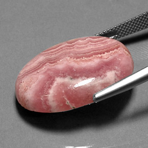 9,17 ctw natürlicher Mehrfarbig Rhodochrosit, Oval Schliff, Lichtundurchlässig