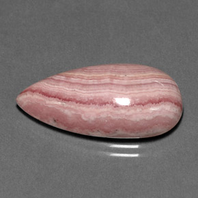 15,84 ctw natürlicher rosafarbener Rhodochrosit, Birnenform, Lichtundurchlässig
