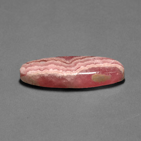 22,24 ctw natürlicher mehrfarbiger Rhodochrosit, Oval Schliff, Lichtundurchlässig