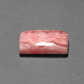 6,37 ctw natürlicher mehrfarbiger Rhodochrosit, Baguette, Lichtundurchlässig
