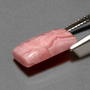 6,37 ctw natürlicher mehrfarbiger Rhodochrosit, Baguette, Lichtundurchlässig
