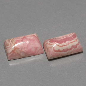  ct natürliche mehrfarbiger Rhodochrosit-Edelsteine, Baguette, Lichtundurchlässig
