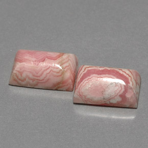  ct natürliche mehrfarbiger Rhodochrosit-Edelsteine, Baguette, Lichtundurchlässig